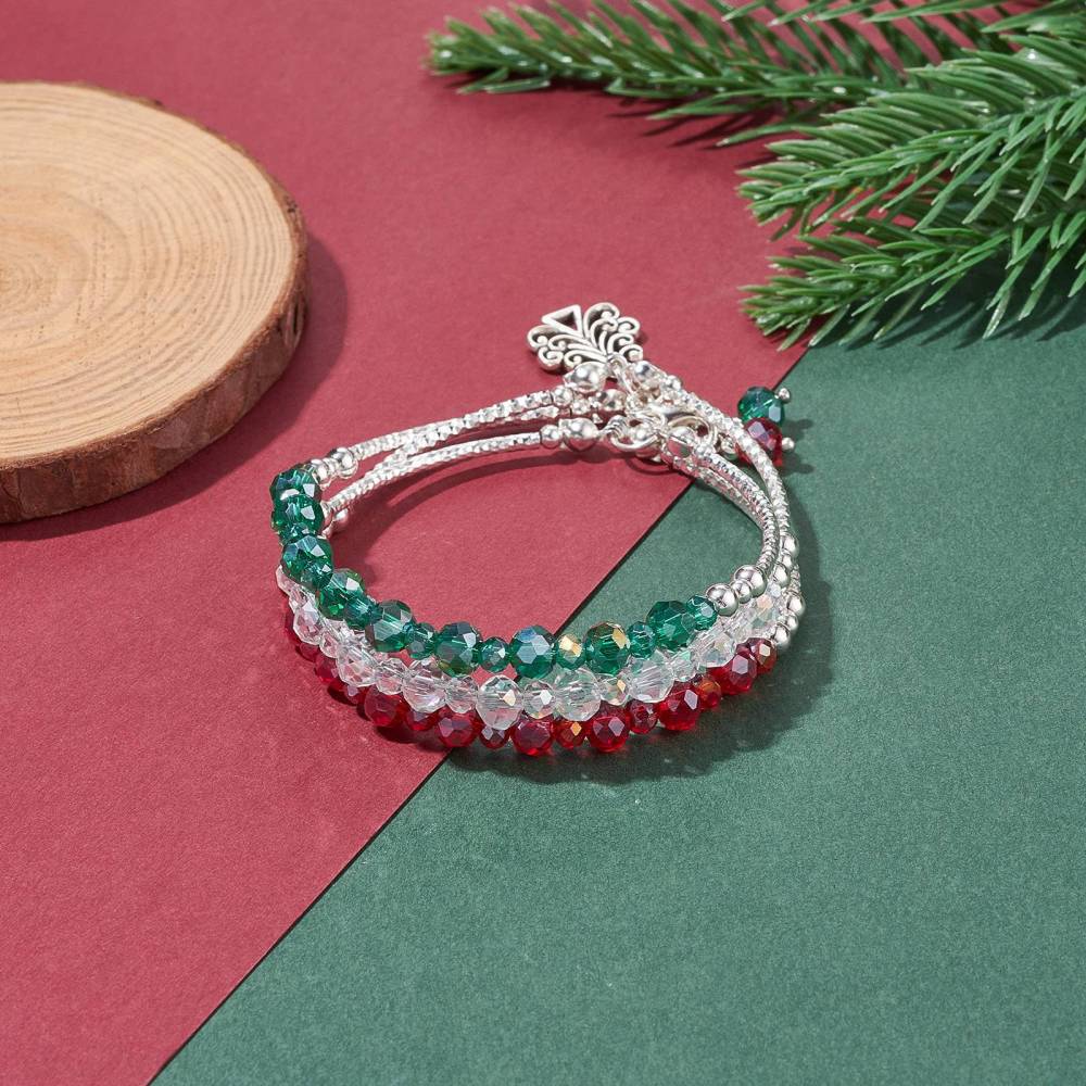 Christmas Beaded Bracelet