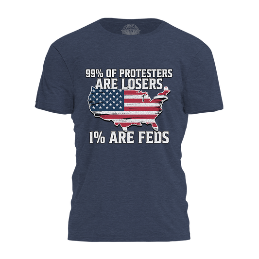 99 Percent Of Protesters Tee - 4221