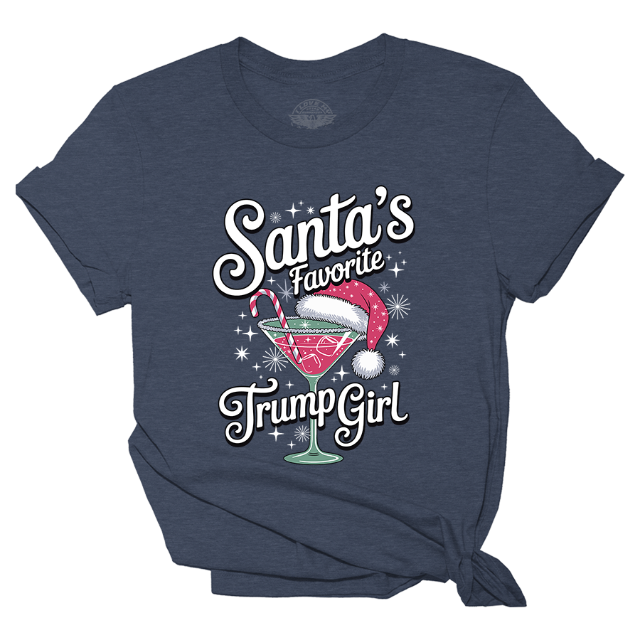 Santa's Favorite Trump Girl Tee - 4289
