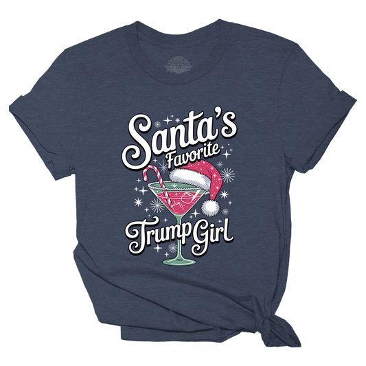 Santa's Favorite Trump Girl Tee - 4289