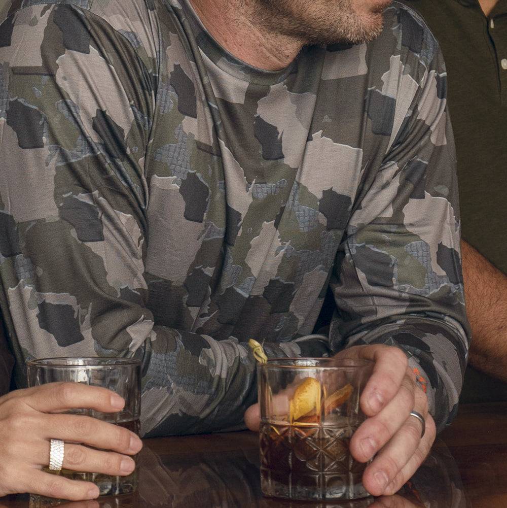 Wisconsin Camo - Long Sleeve Shirt