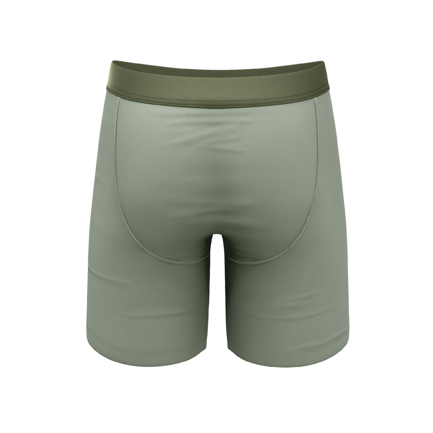 The Manzanilla | Olive Green Long Leg Ball Hammock® Pouch Underwear With Fly