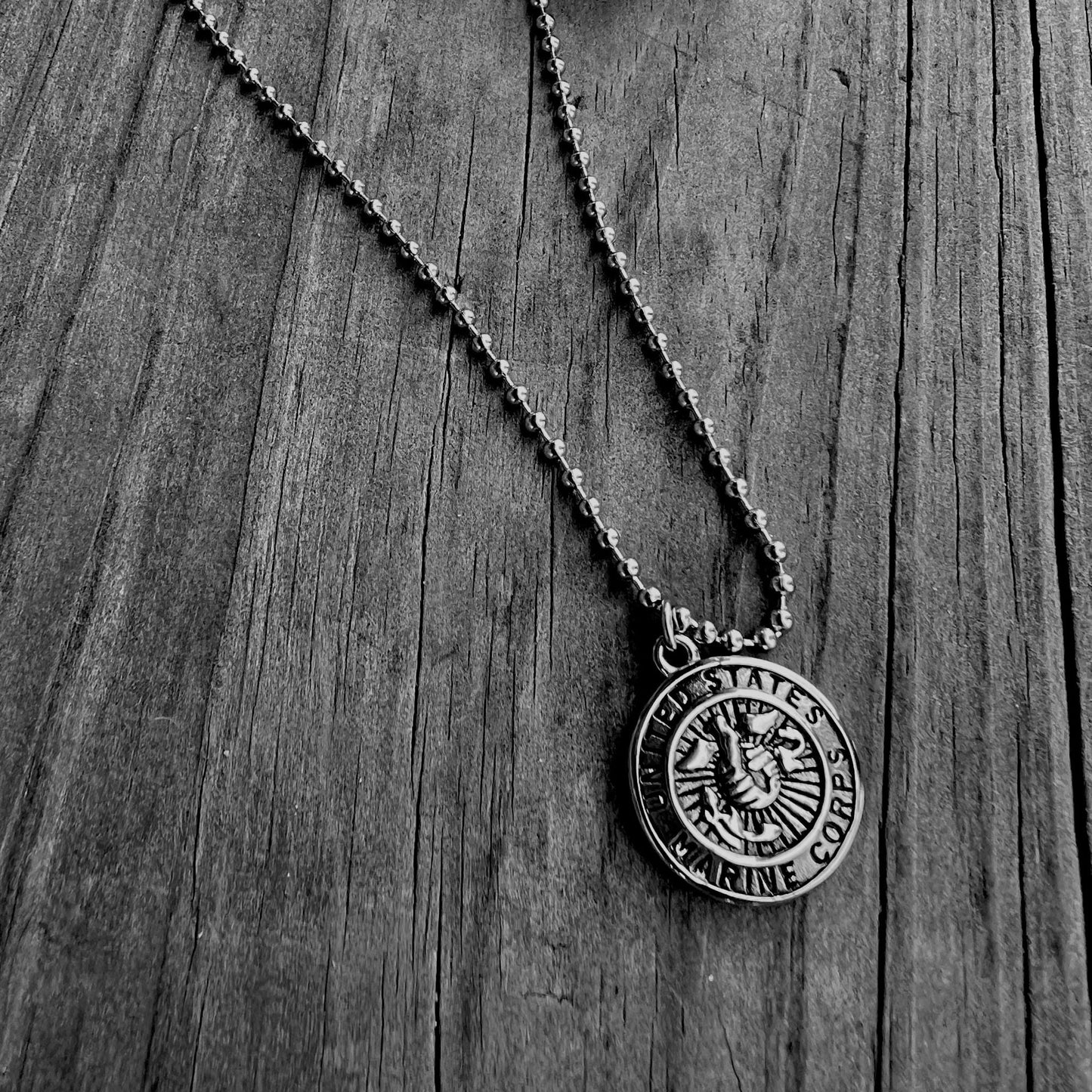 United States Marine Corps Stainless Steel Polished Pendant