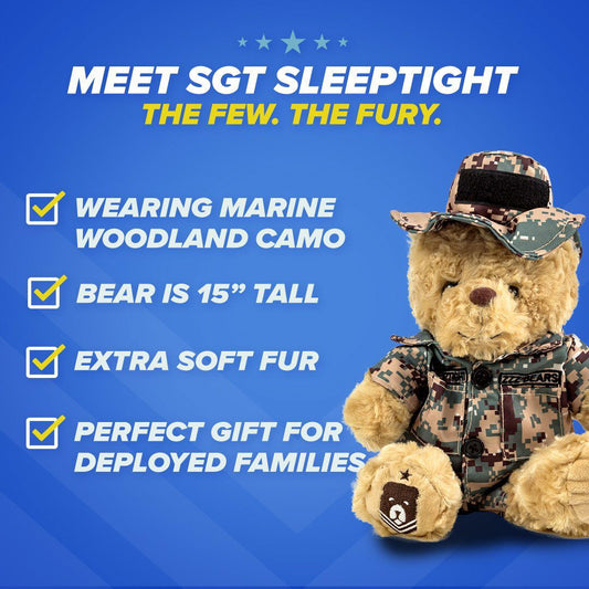 Marine Cammo Teddy Bear Personalized Bundle