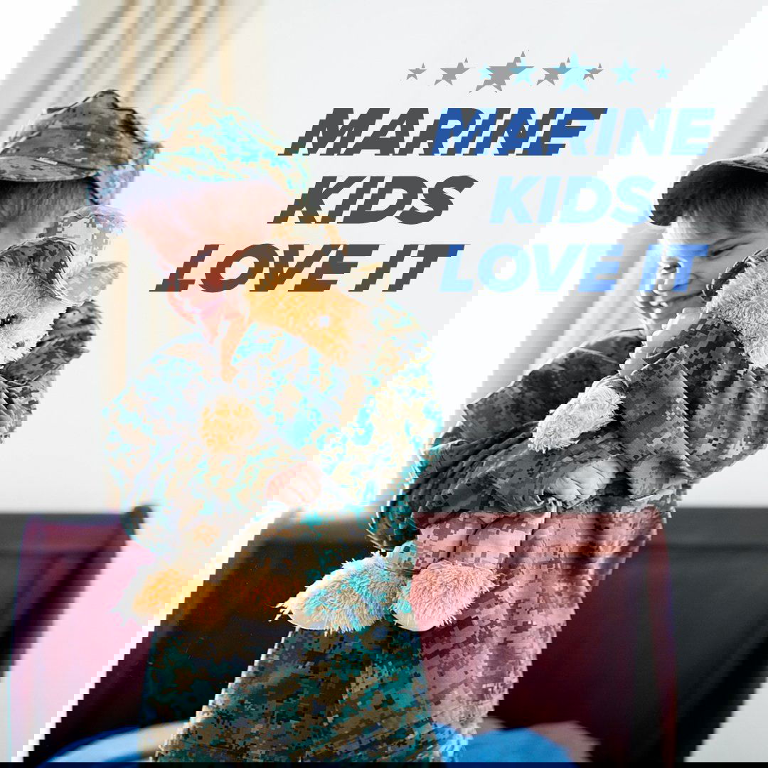 Marine Dress Blues Teddy Bear Personalized Bundle