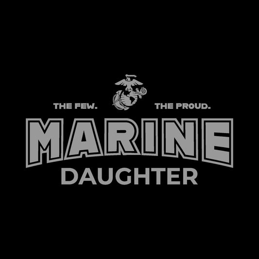 Marines Daughter Youth Hood (Black)