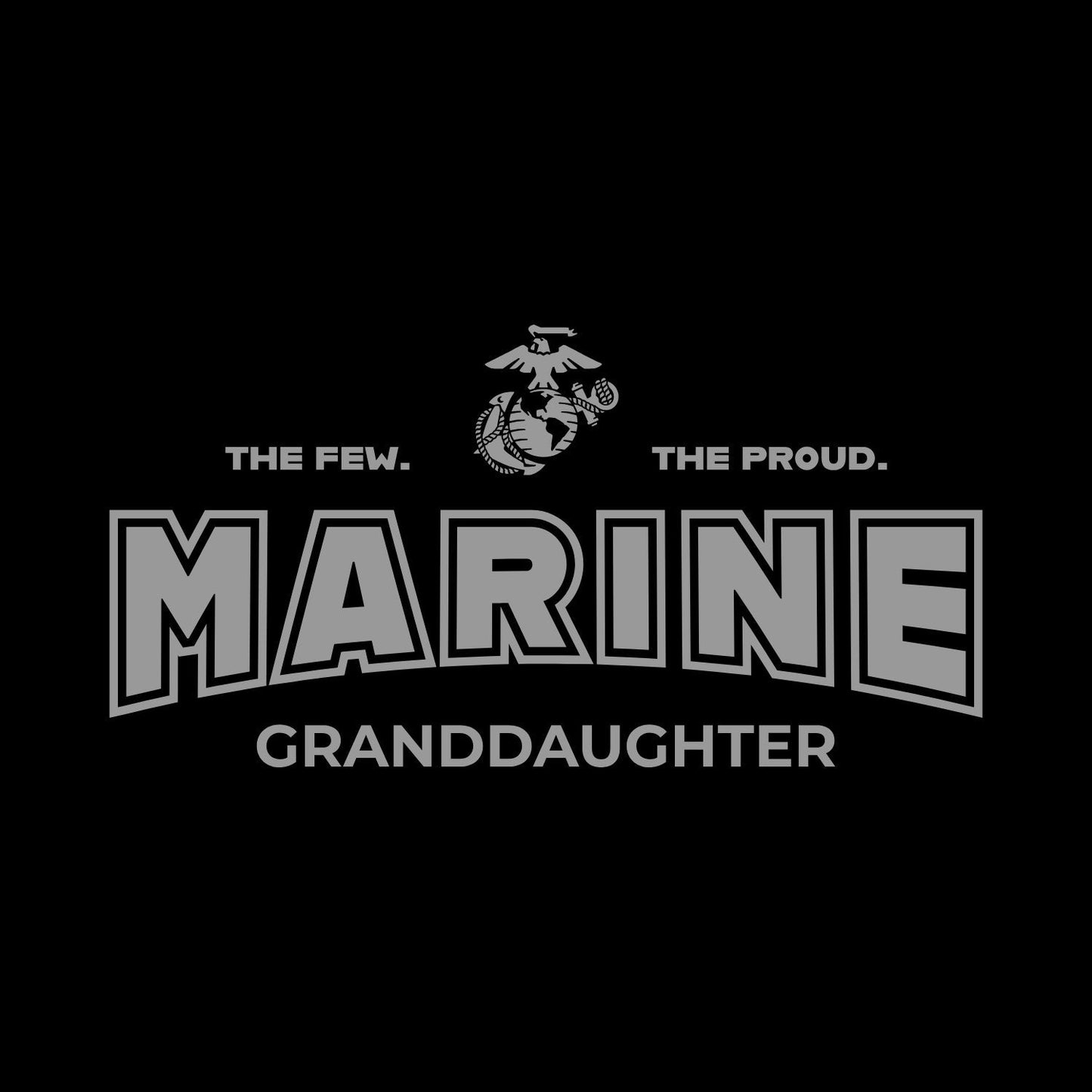 Marines Granddaughter T-Shirt (Black)