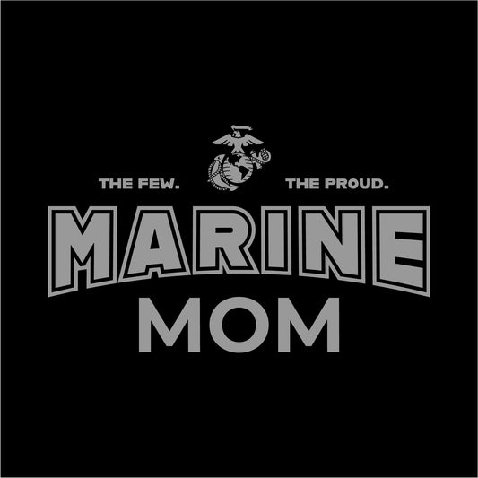 Marines Mom Women's T-Shirt (Black)