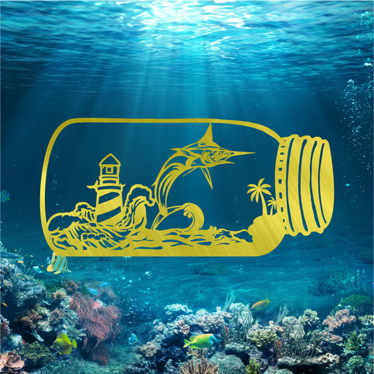 Marlin Fish In The Jar