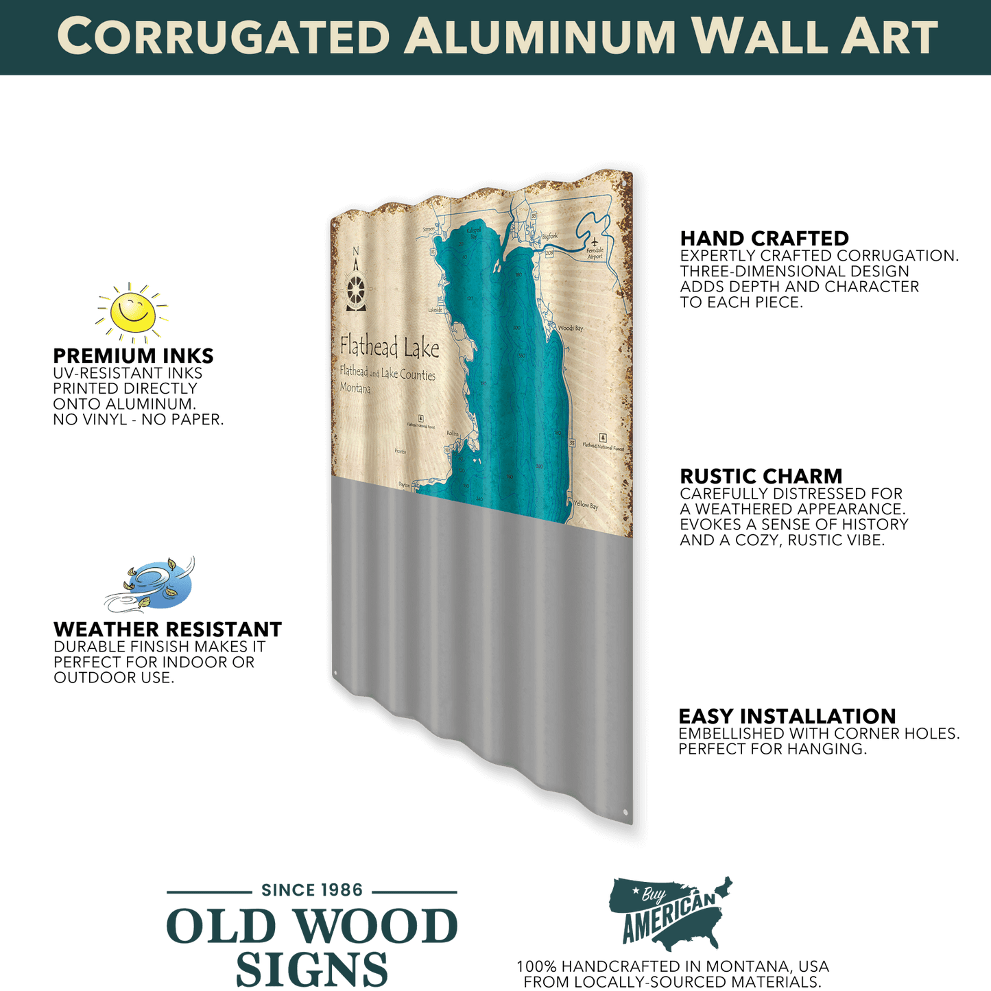 California State Flag - Corrugated Metal Wall Art