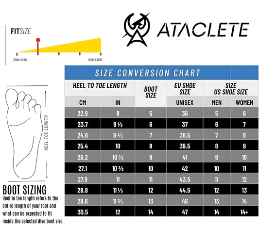 ATACLETE 3mm Neoprene Dive Boots