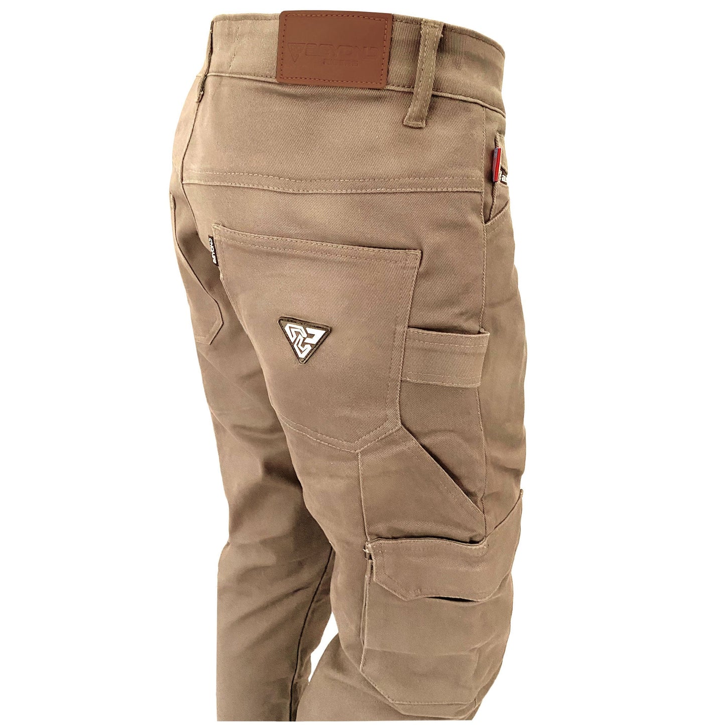 Relaxed Fit Cargo Pants - Khaki Solid