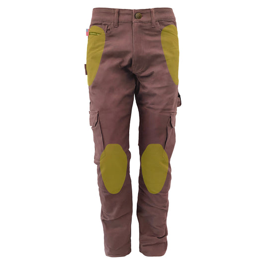 Relaxed Fit Cargo Pants - Light Cacao with Pads
