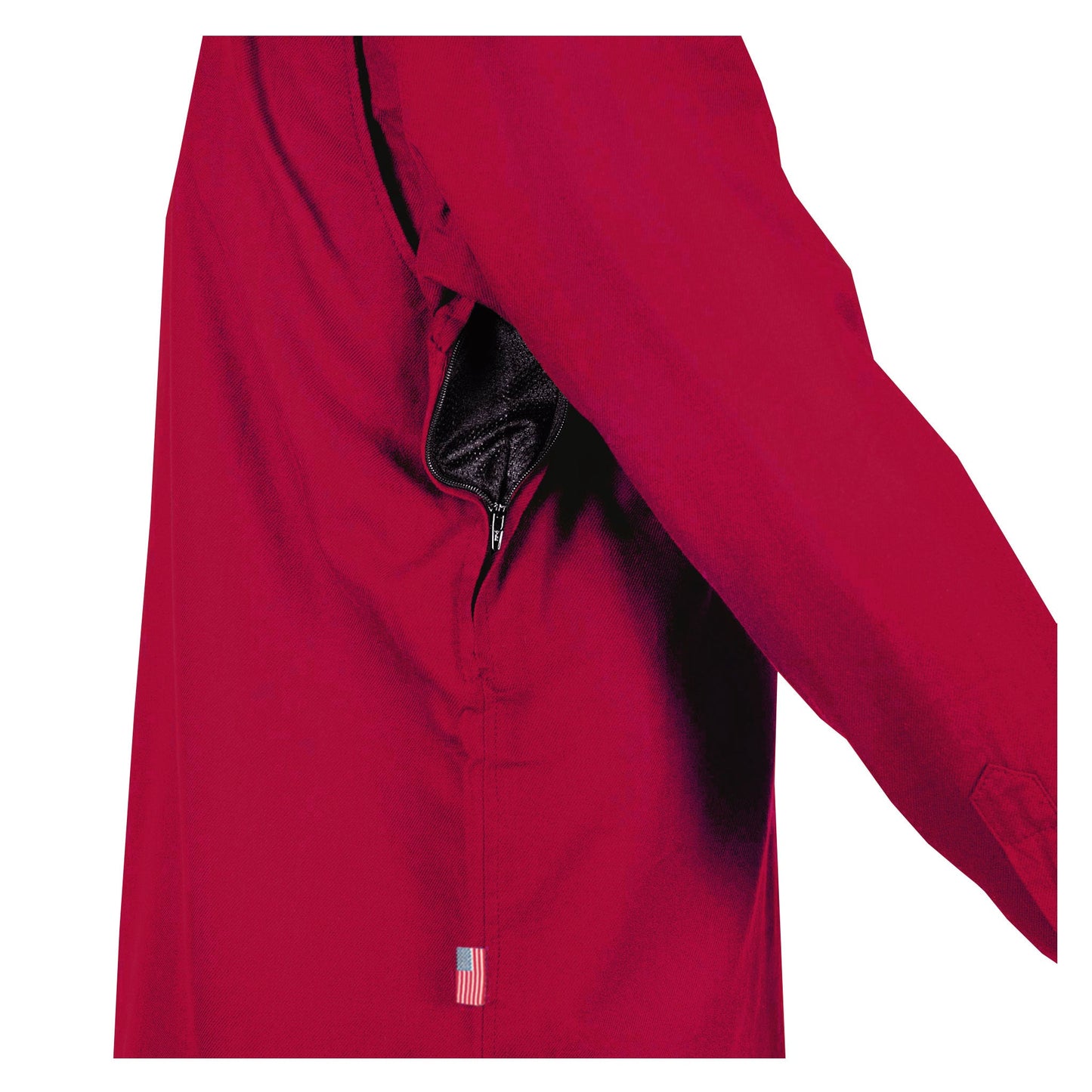 Protective Flannel Shirt - Red Maroon Solid