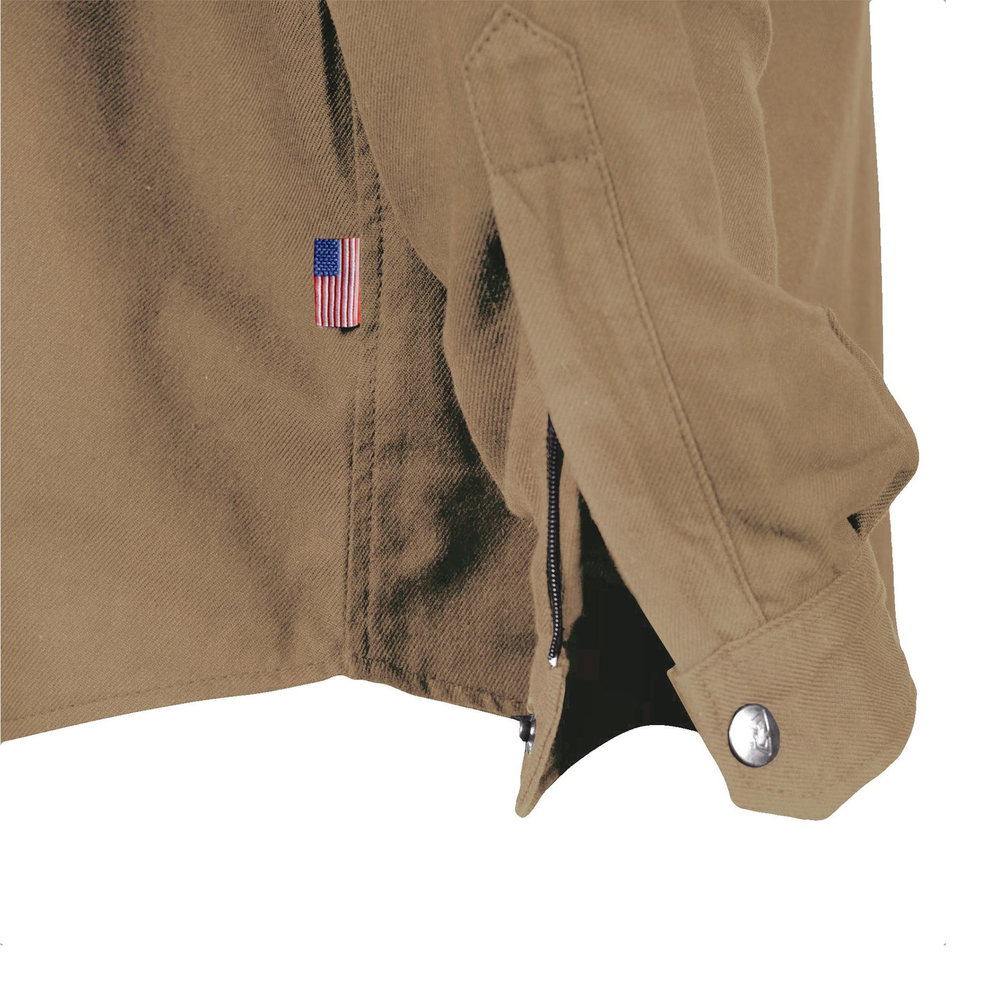 Protective Flannel Shirt - Camel Solid