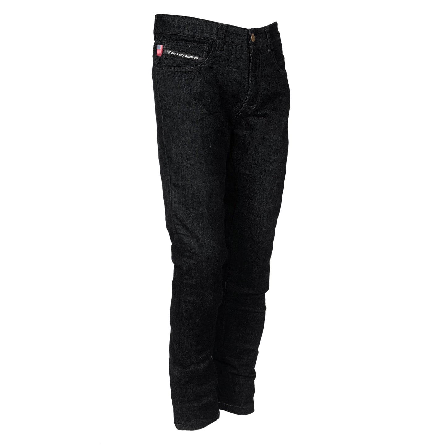 Relaxed Fit Protective Denim Pants (Jeans) - Black