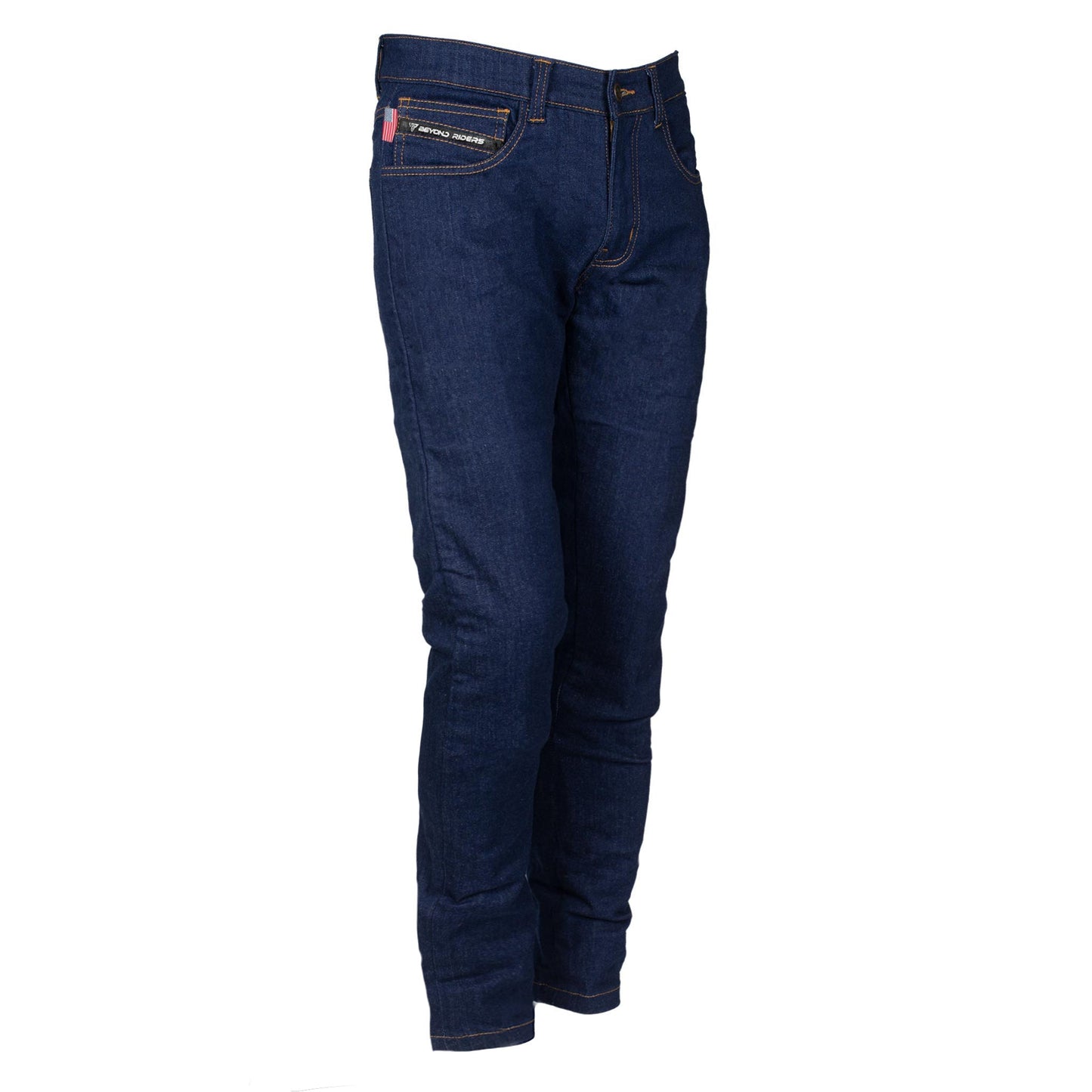 Relaxed Fit Protective Denim Pants (Jeans) - Blue