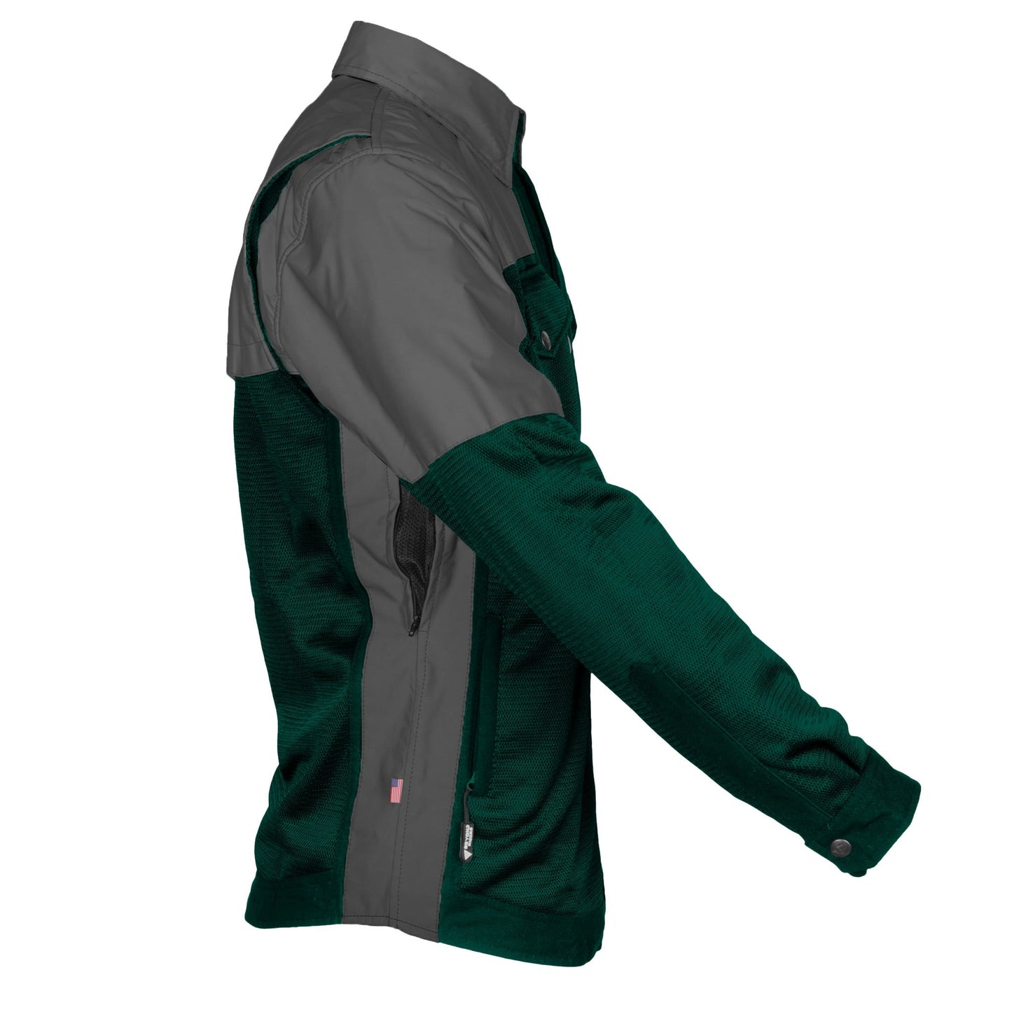 Summer Mesh Reflective Shirt Dark Green Nebula