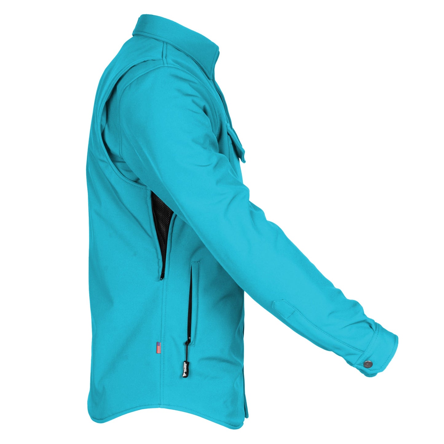 Protective SoftShell Winter Jacket for Men - Arctic Blue Matte