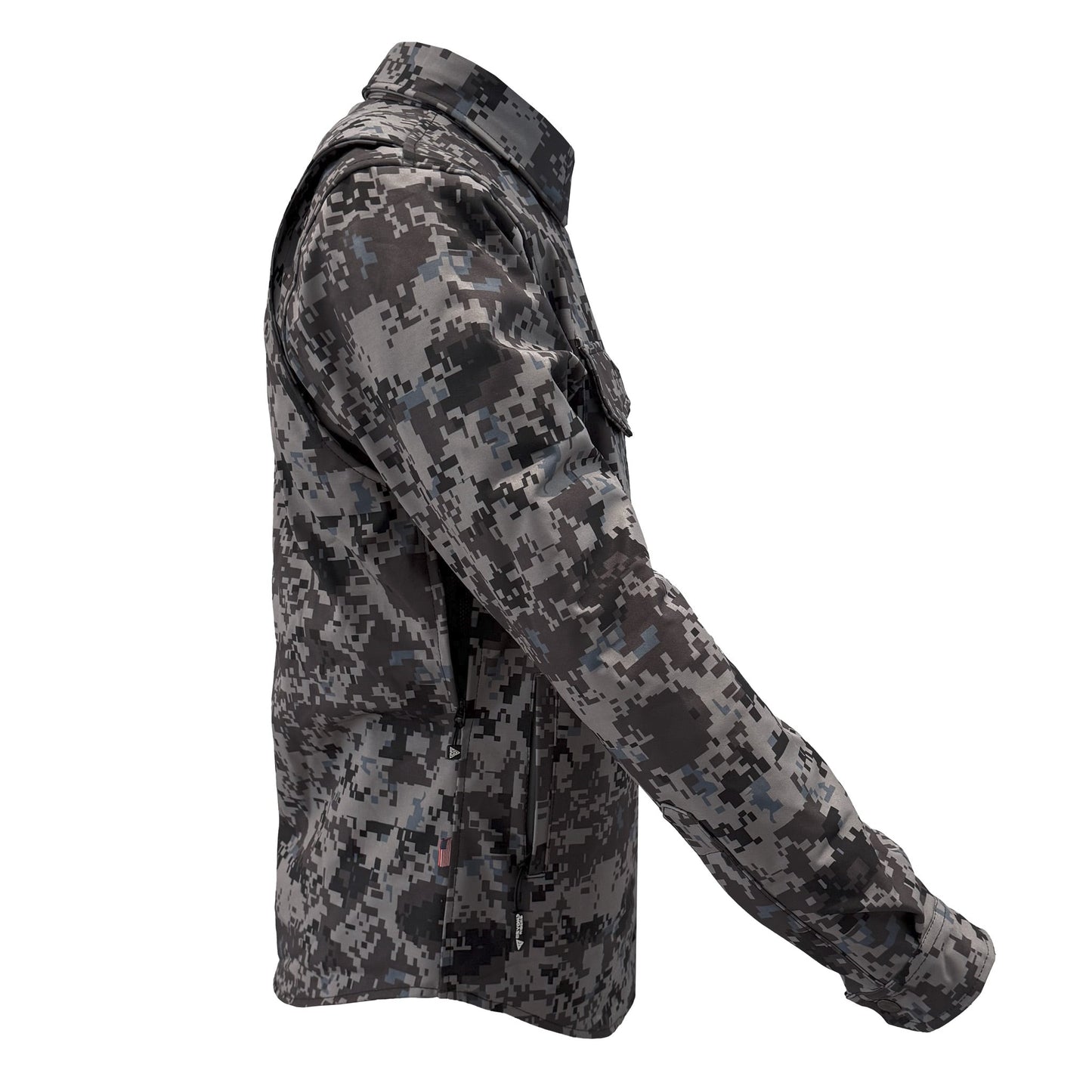 Protective SoftShell Winter Jacket for Men - Camouflage Devil Six