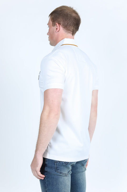 Mens Modern Fit Stretch Fashion Polo