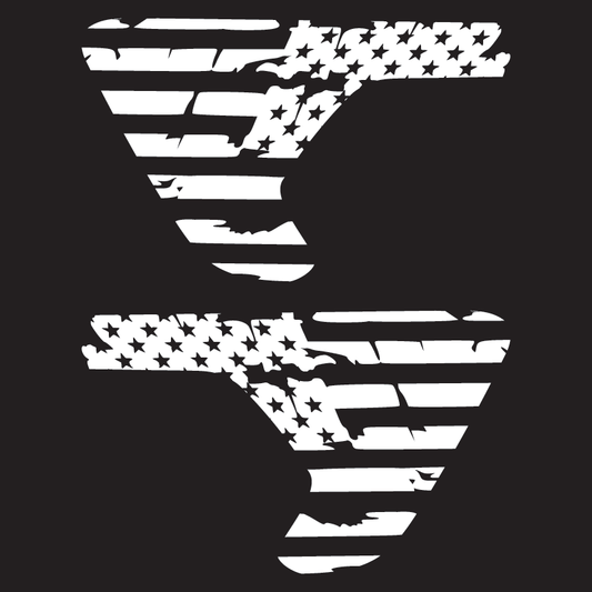 Grunge Flag Vent Decals