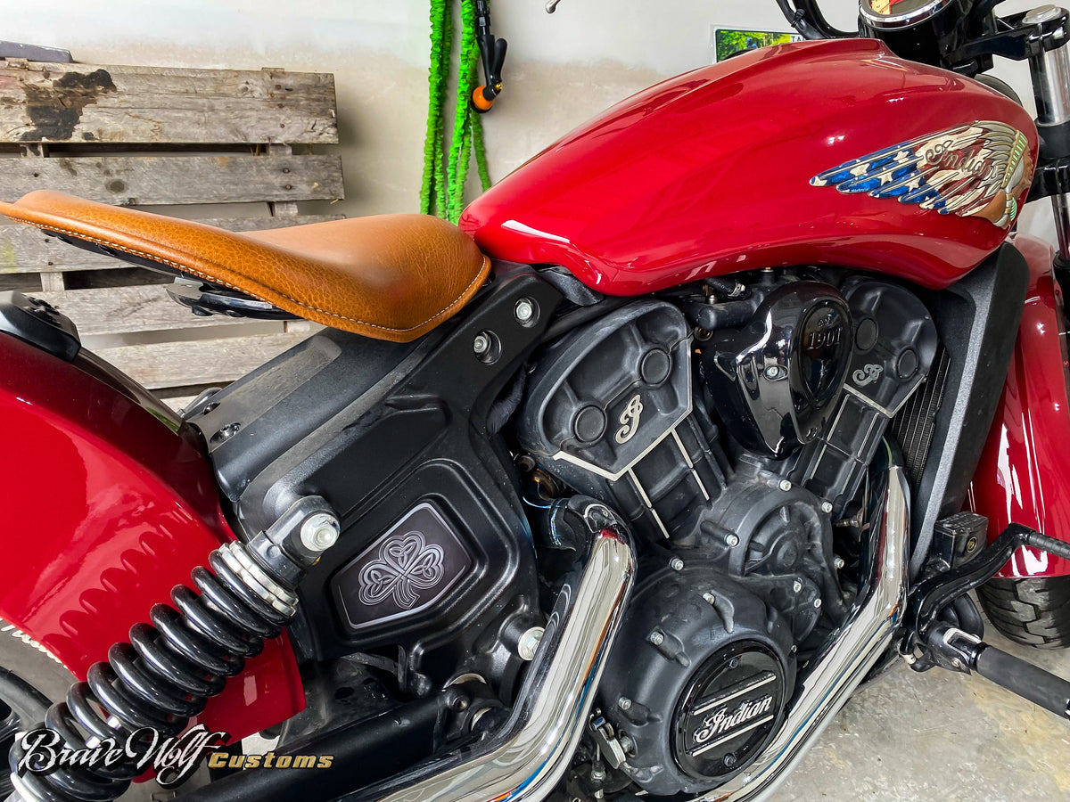 Indian Scout Mid-Frame Insert - Celtic Shamrock