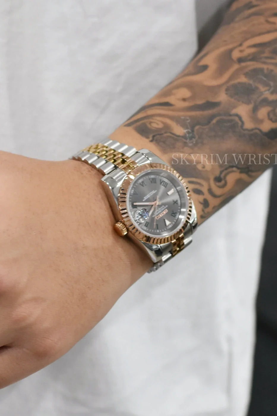 Mod Datejust Wimbledon Two-Tone Rose Gold Gray