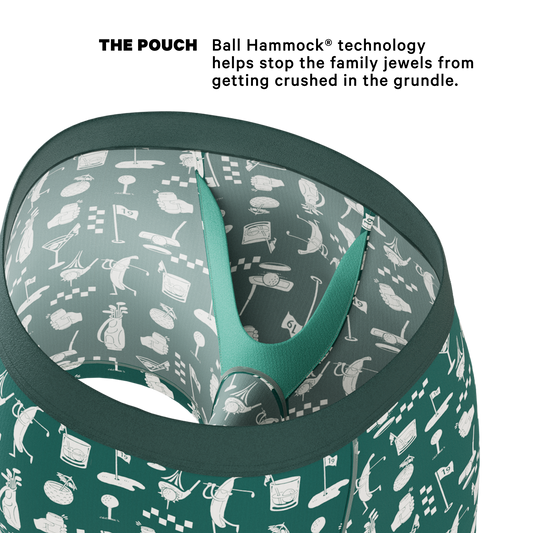 The Mulligan | Green Golf Ball Hammock® Pouch Underwear