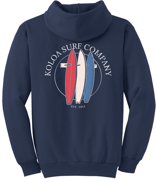 Koloa Surfboard Stack Hoodie