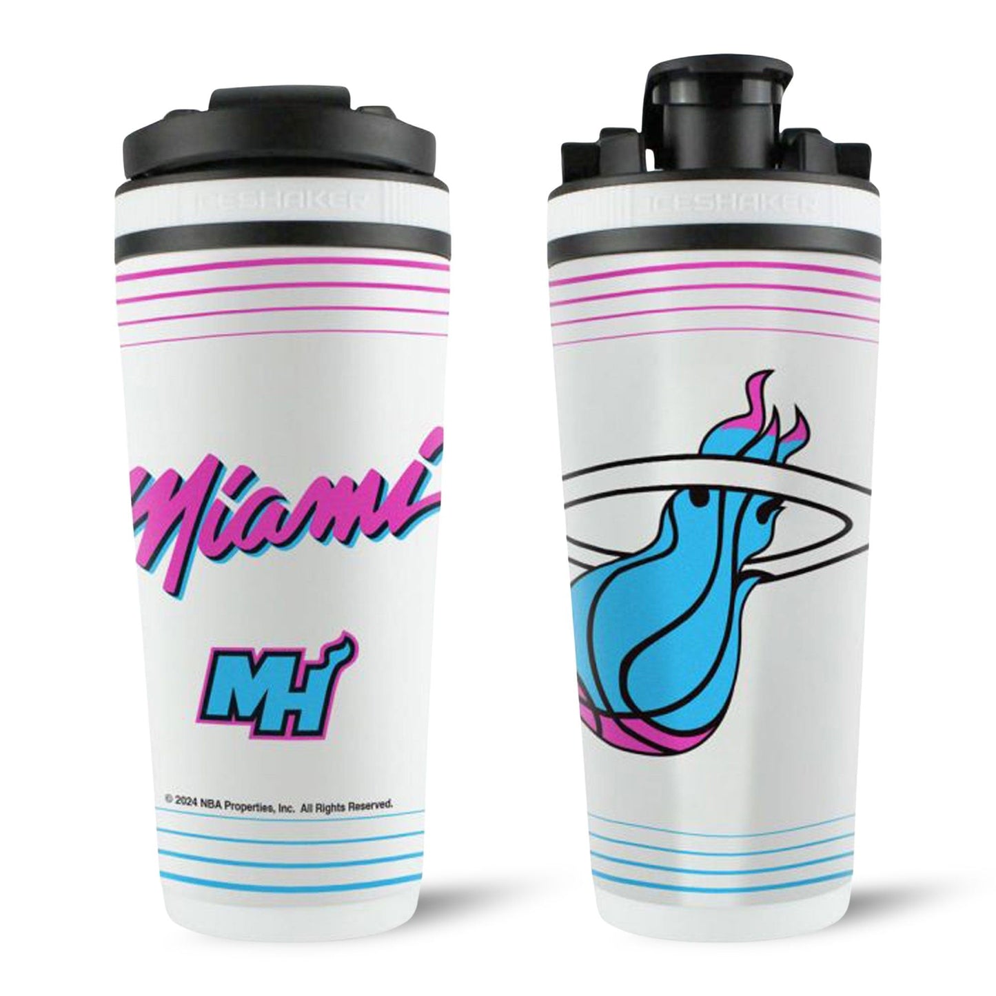 Officially Licensed Miami Heat 26oz Ice Shaker