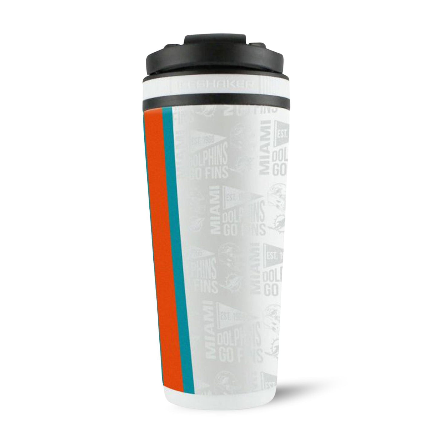 Officially Licensed Miami Dolphins 26oz Ice Shaker