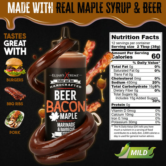 Beer Bacon Maple BBQ Sauce (6 pk Case)