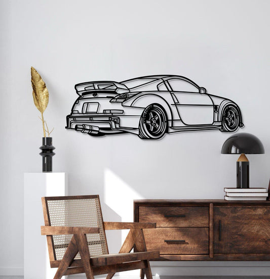350z Perspective Metal Car Wall Art - MT1178