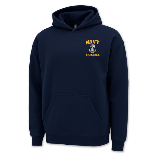 Navy Anchor Baseball Hood