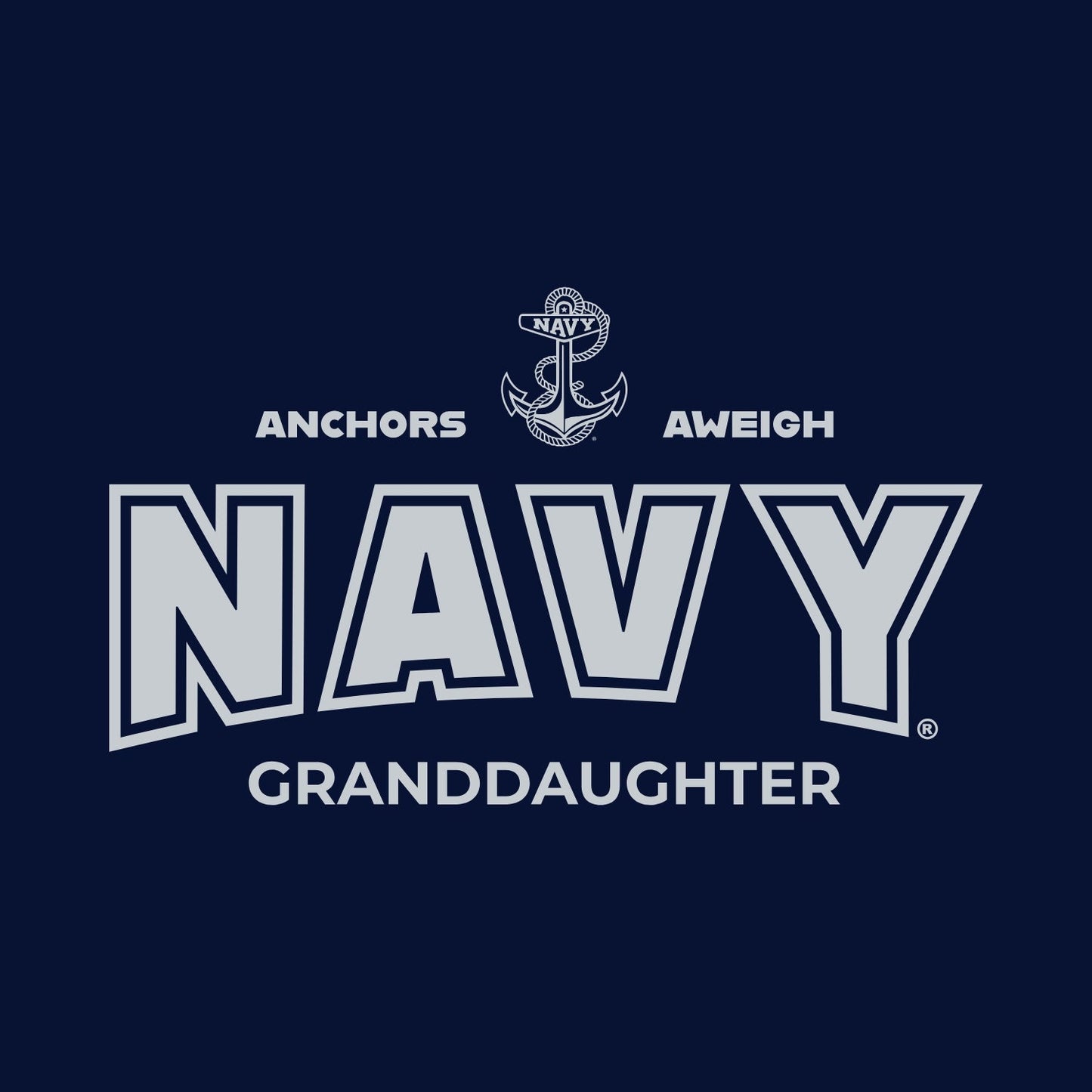 Navy Granddaughter Youth T-Shirt (Navy)