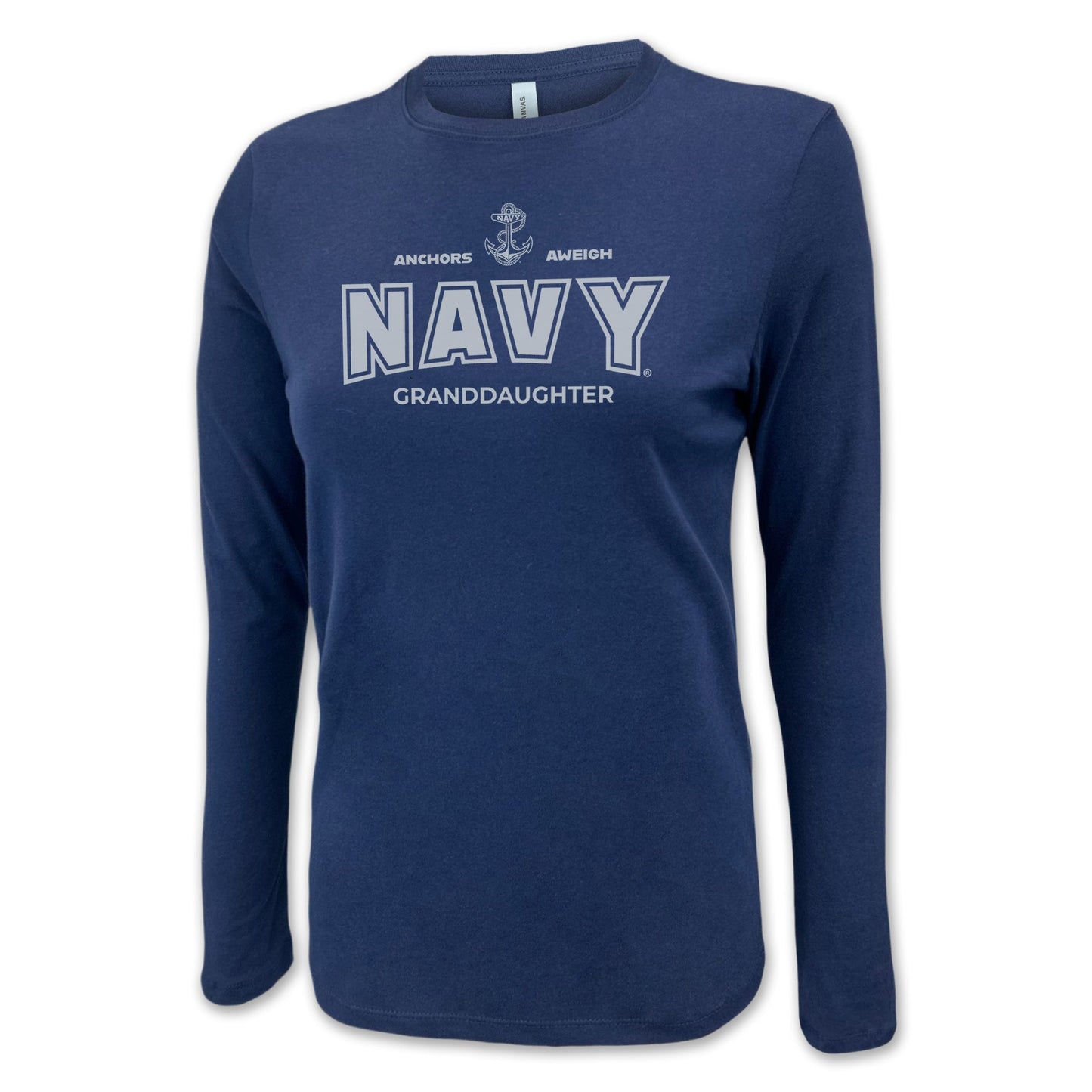 Navy Granddaughter Women's Long Sleeve T-Shirt (Navy)