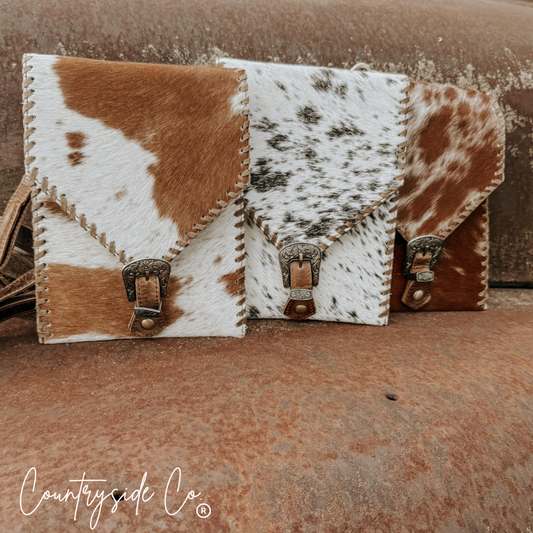 Rustler Cowhide Buckle Purse by Countryside Co.