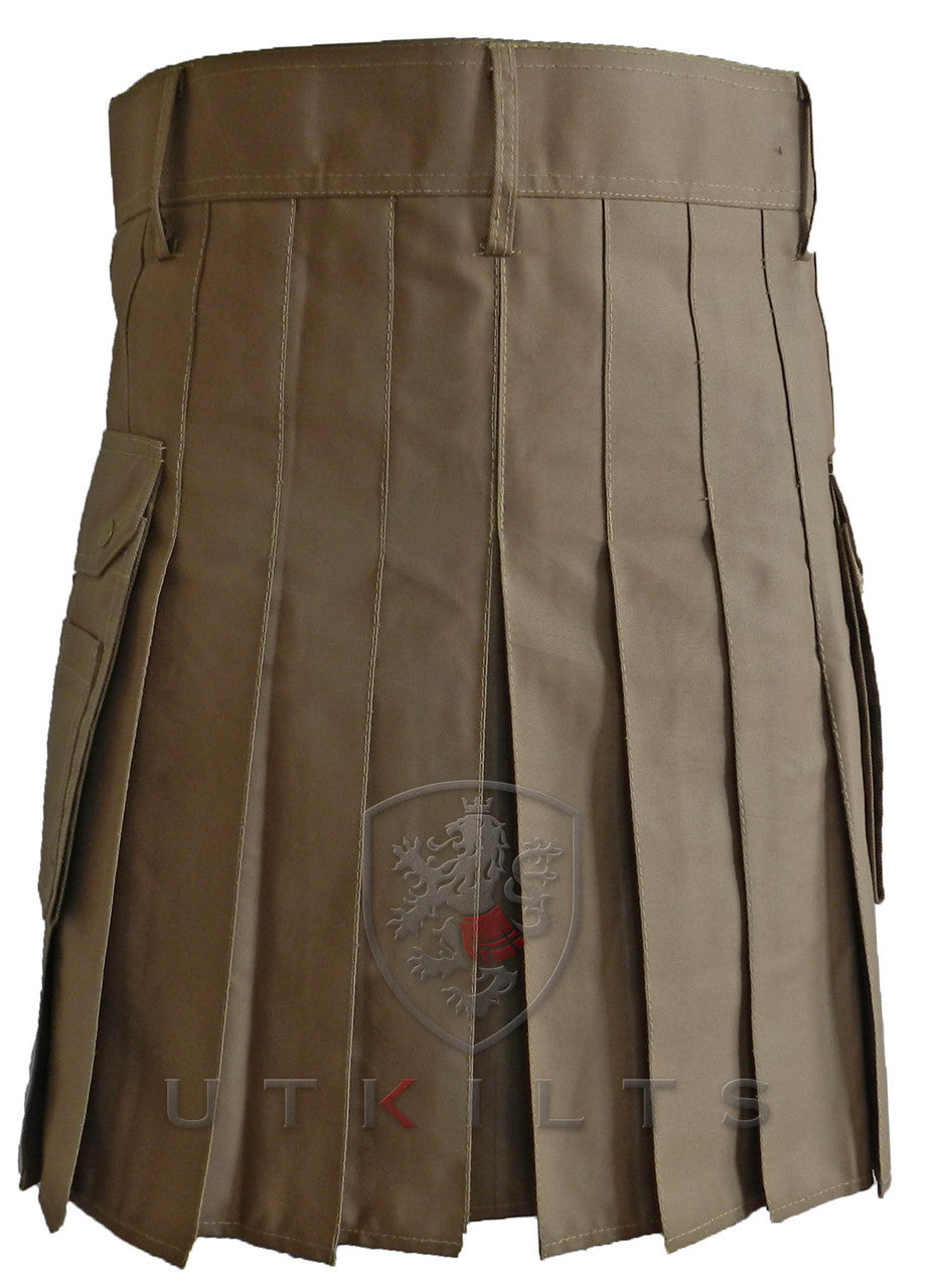 Utility Kilt – GlenCrae, Dark Khaki