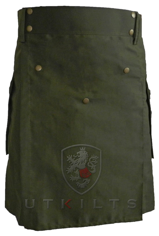 Utility Kilt – GlenCrae, Olive Green