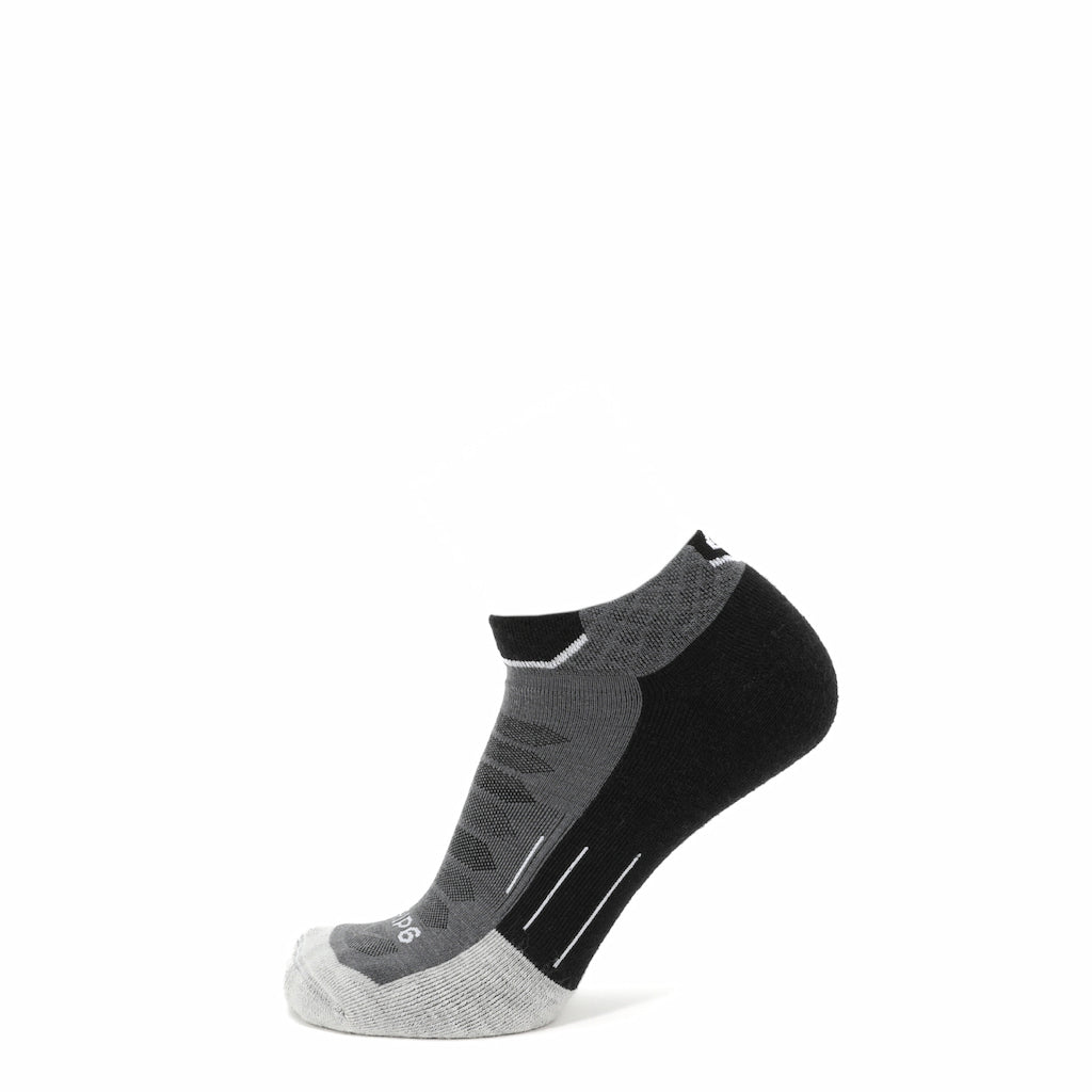 3 Pack Obsidian - Run Ankle Midweight Merino Wool Sock