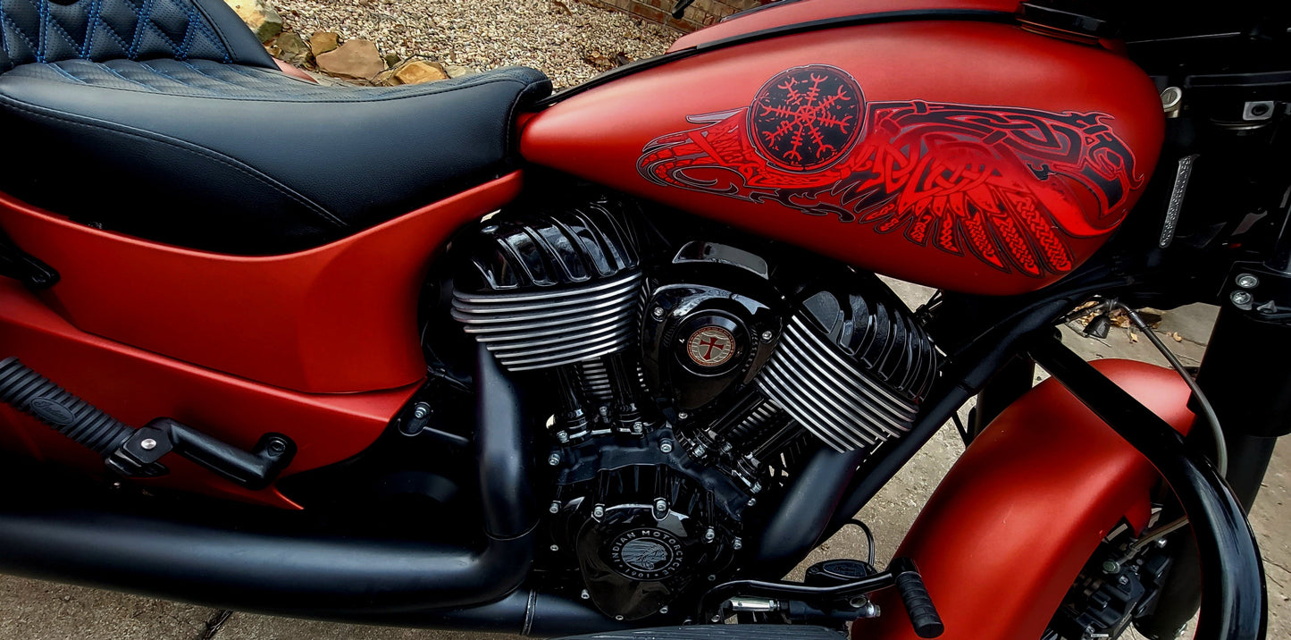 Odin's Ravens Universal Tank Decals - Red
