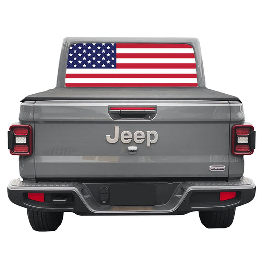 Old Glory Rear Window Decal