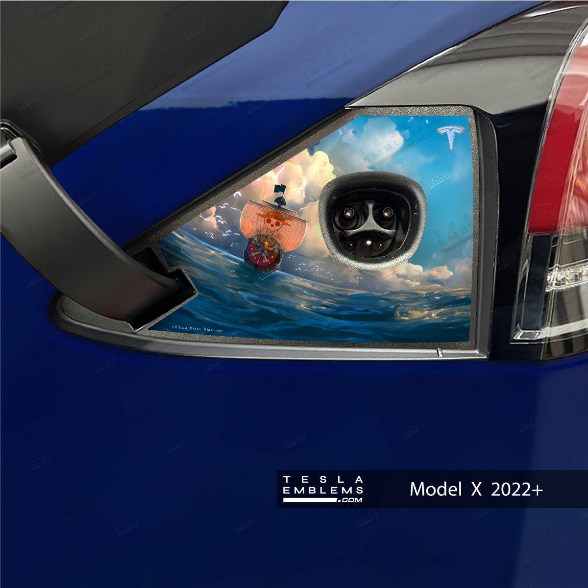One Piece Tesla Charge Port Wrap | Model X