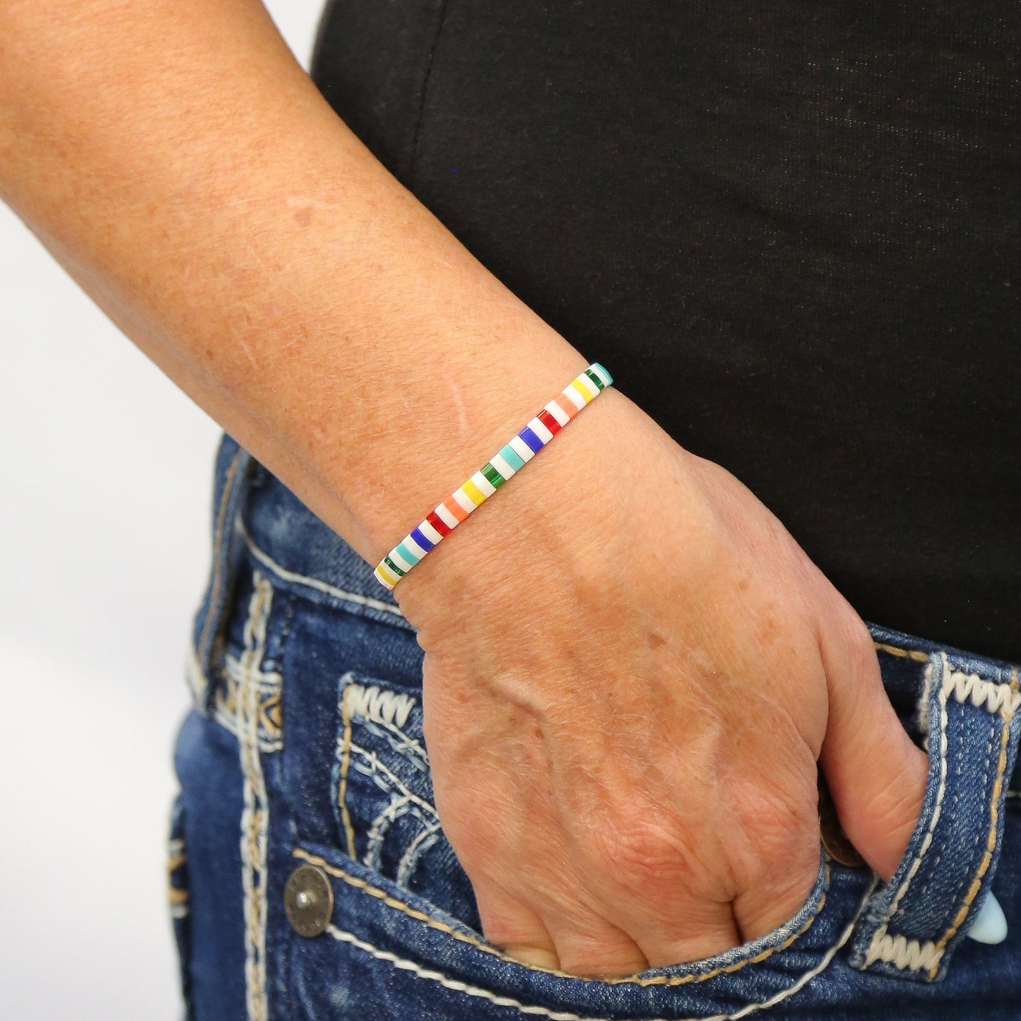 OVER THE RAINBOW - Tila Bead Bracelet | Single