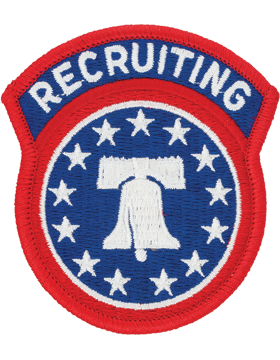 U.S. Army Recruiting Command Full Color Dress Patch - Sew-On and Hook Backing