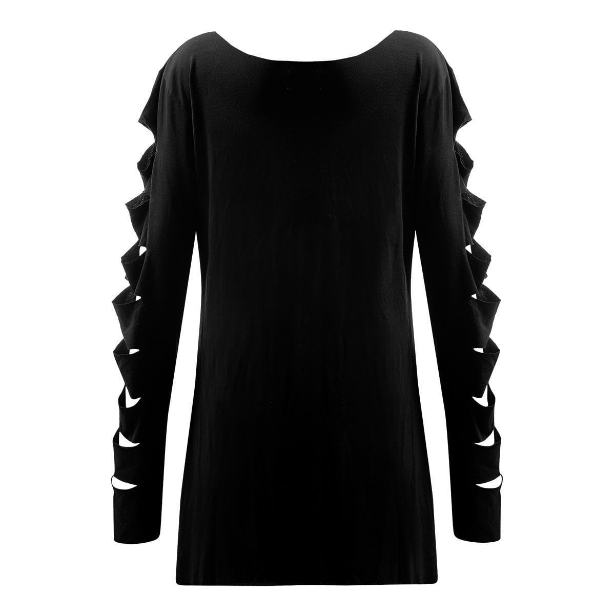 METAL STREETWEAR - Slashed Sleeve Boatneck Top