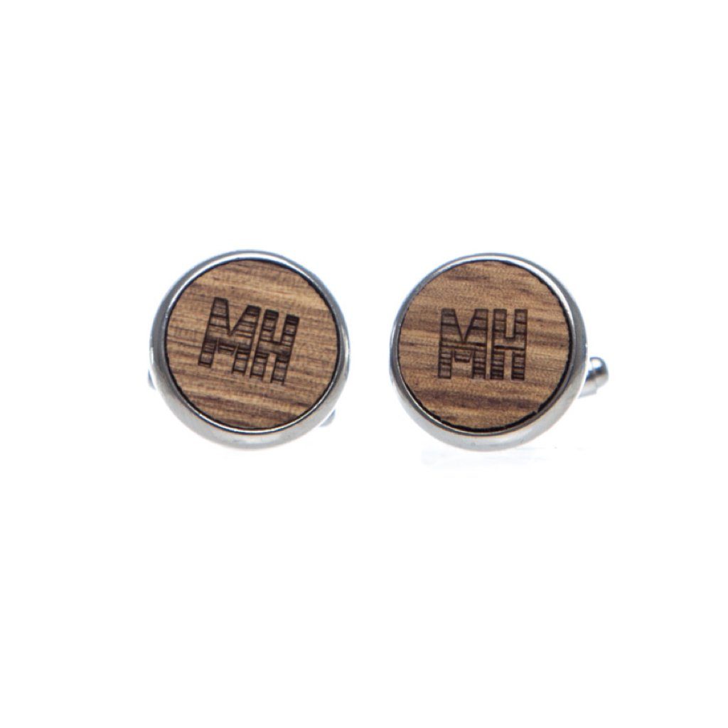 Cufflink & Tie Bar Set - Zebrawood