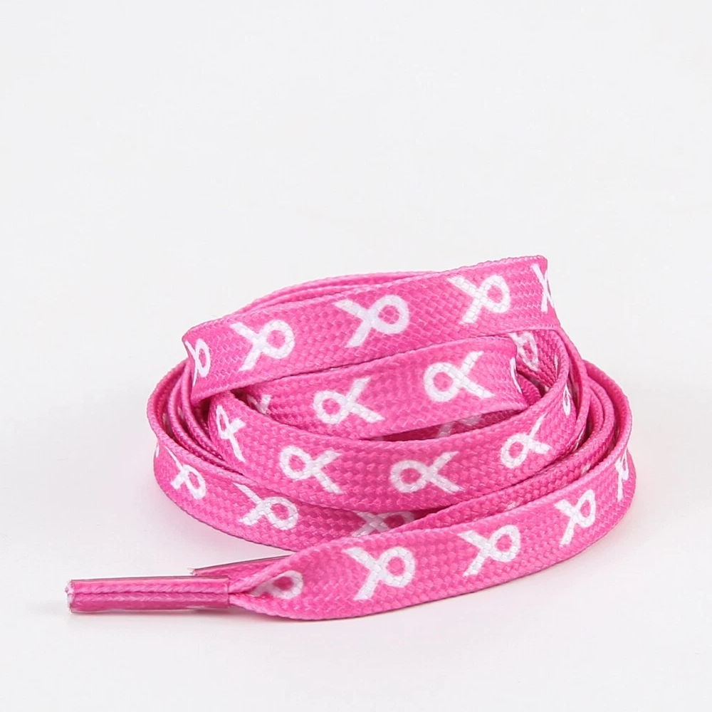 Pink Ribbon Shoe Laces