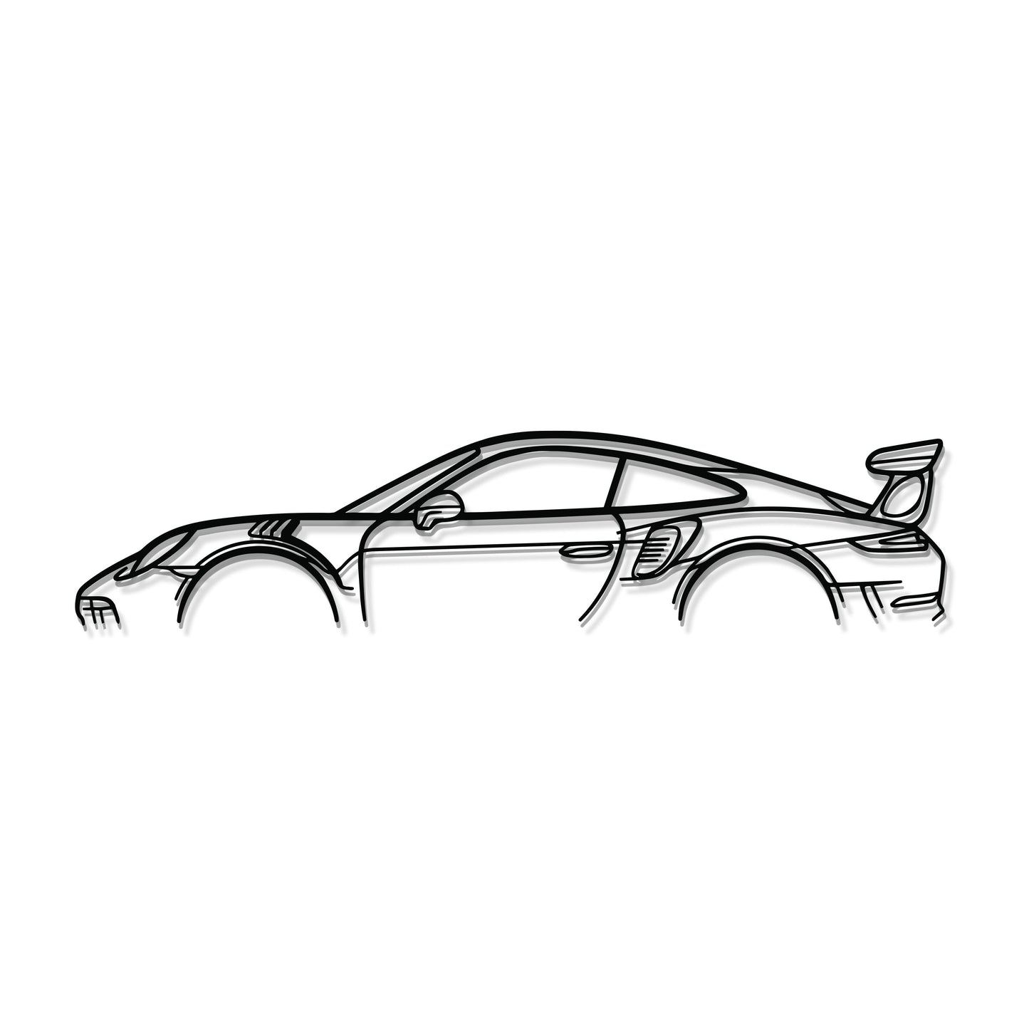 911 GT3 RS Model 991 Metal Car Wall Art - MT0858